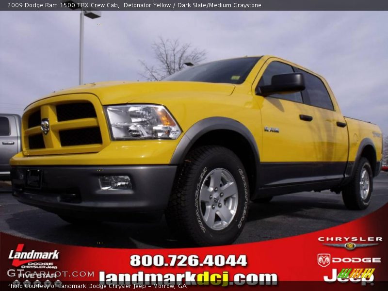 Detonator Yellow / Dark Slate/Medium Graystone 2009 Dodge Ram 1500 TRX Crew Cab