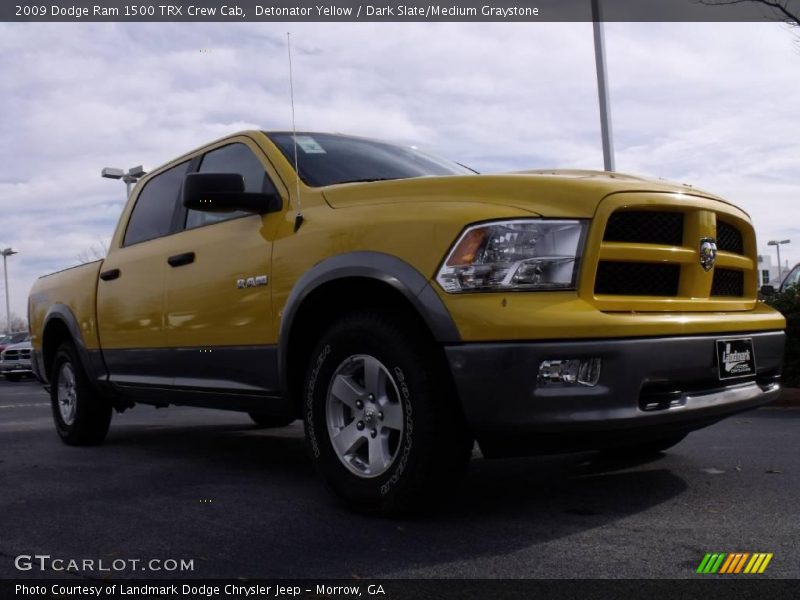 Detonator Yellow / Dark Slate/Medium Graystone 2009 Dodge Ram 1500 TRX Crew Cab