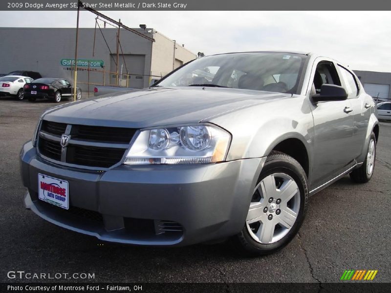 Silver Steel Metallic / Dark Slate Gray 2009 Dodge Avenger SE