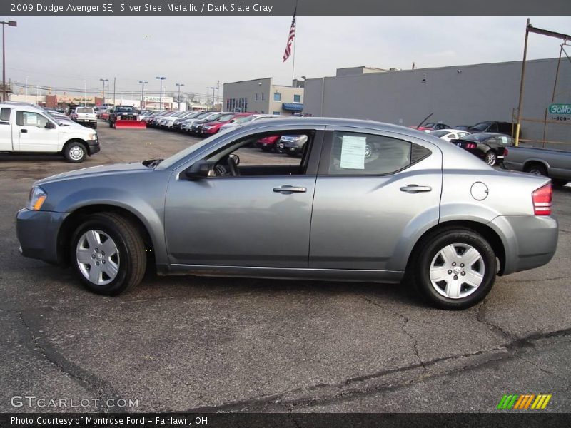 Silver Steel Metallic / Dark Slate Gray 2009 Dodge Avenger SE