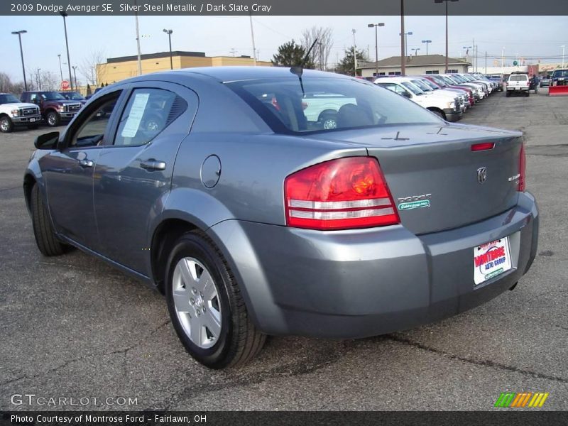 Silver Steel Metallic / Dark Slate Gray 2009 Dodge Avenger SE