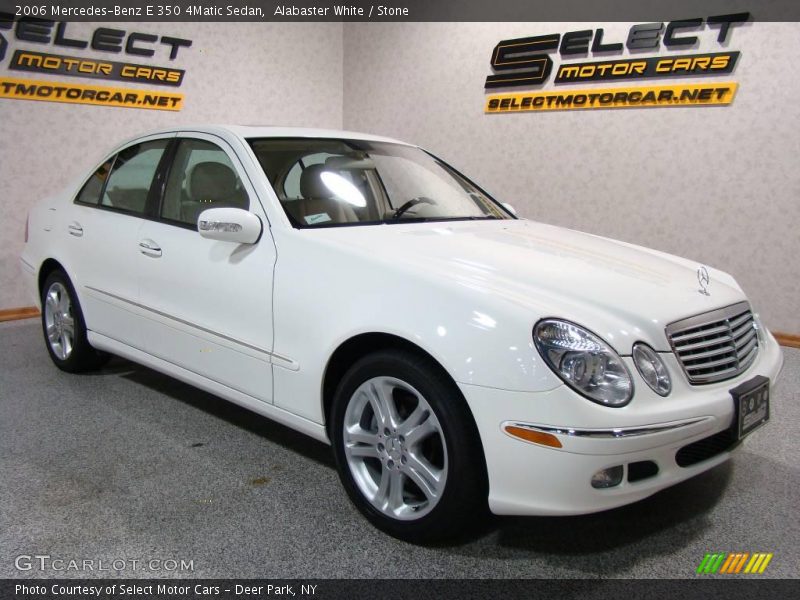 Alabaster White / Stone 2006 Mercedes-Benz E 350 4Matic Sedan