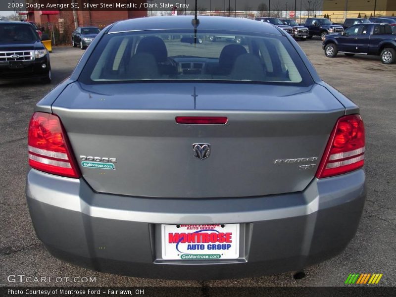 Silver Steel Metallic / Dark Slate Gray 2009 Dodge Avenger SE