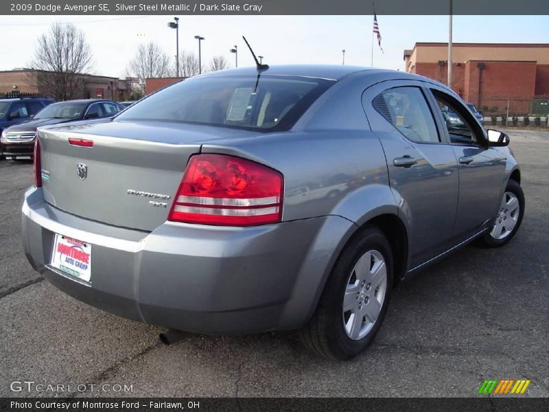 Silver Steel Metallic / Dark Slate Gray 2009 Dodge Avenger SE