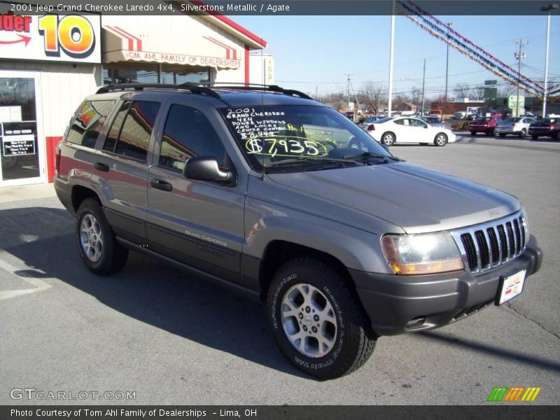 Silverstone Metallic / Agate 2001 Jeep Grand Cherokee Laredo 4x4