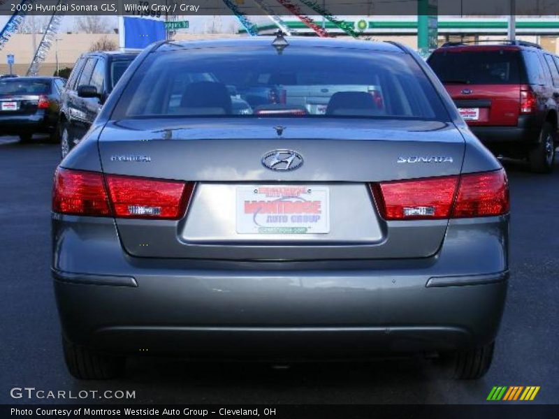 Willow Gray / Gray 2009 Hyundai Sonata GLS