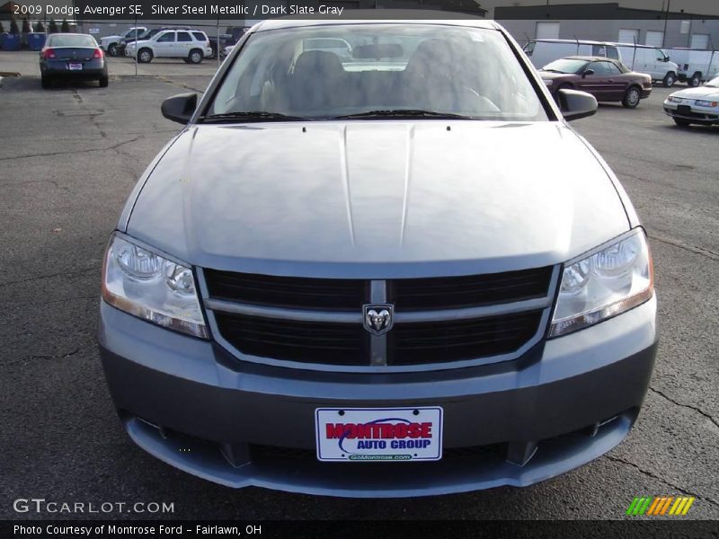 Silver Steel Metallic / Dark Slate Gray 2009 Dodge Avenger SE