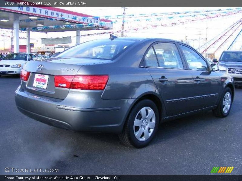 Willow Gray / Gray 2009 Hyundai Sonata GLS