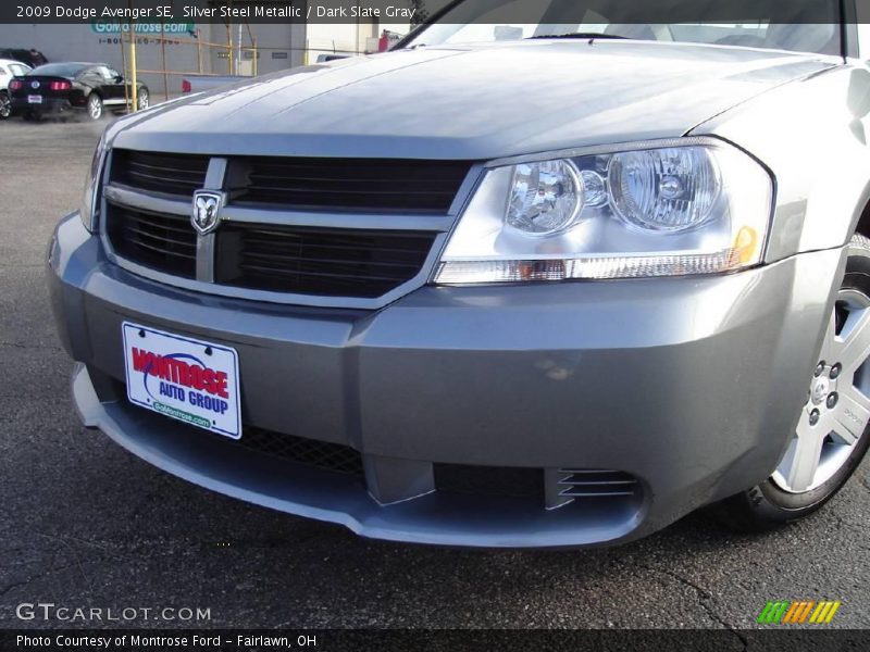 Silver Steel Metallic / Dark Slate Gray 2009 Dodge Avenger SE
