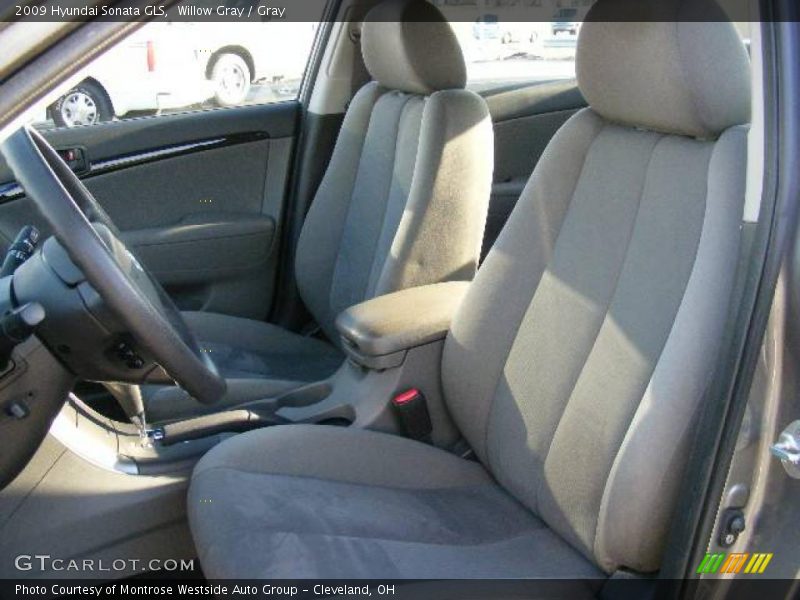 Willow Gray / Gray 2009 Hyundai Sonata GLS
