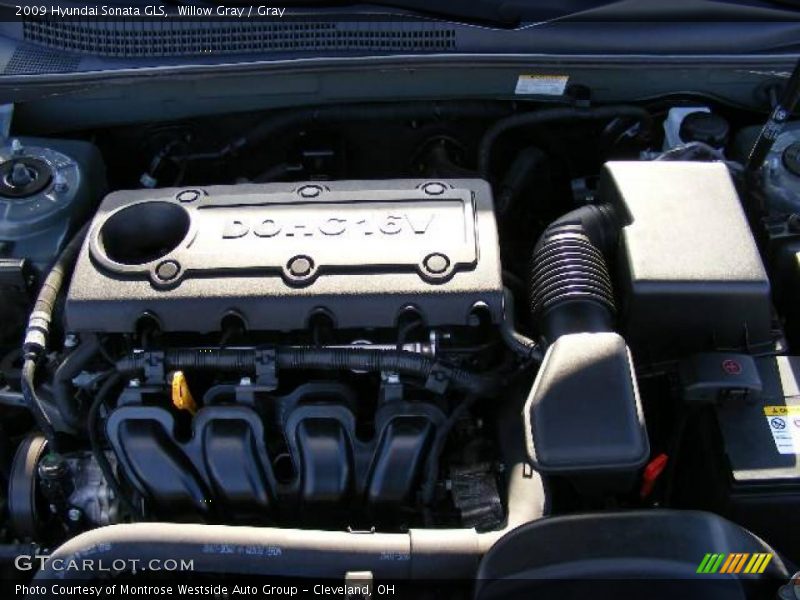 Willow Gray / Gray 2009 Hyundai Sonata GLS