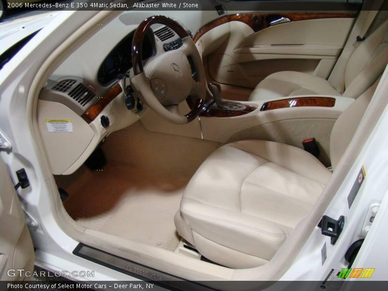 Alabaster White / Stone 2006 Mercedes-Benz E 350 4Matic Sedan