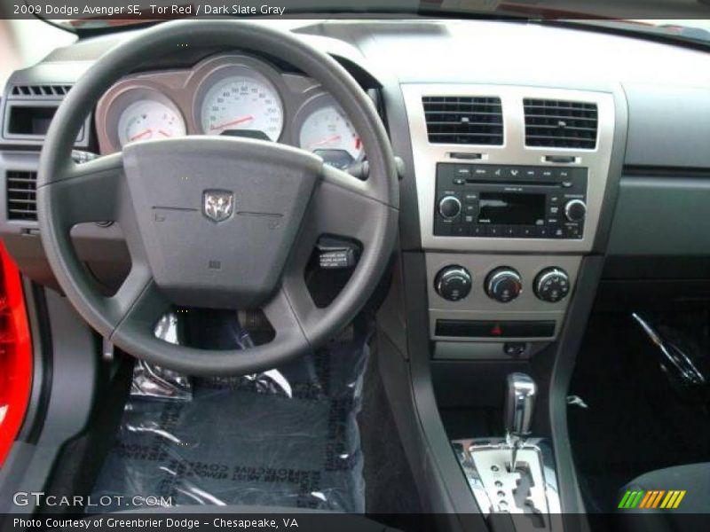 Tor Red / Dark Slate Gray 2009 Dodge Avenger SE