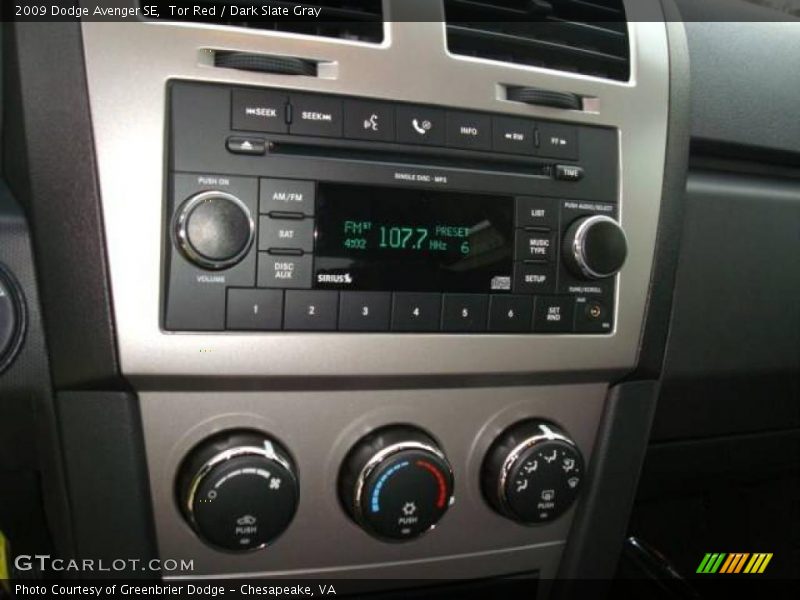 Tor Red / Dark Slate Gray 2009 Dodge Avenger SE