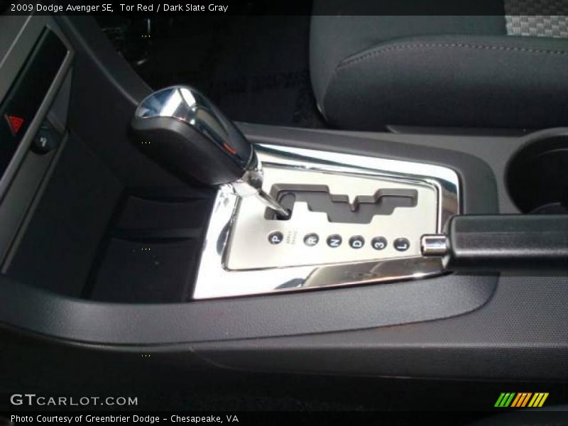 Tor Red / Dark Slate Gray 2009 Dodge Avenger SE