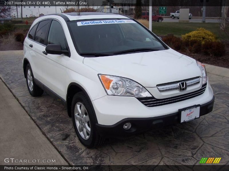 Taffeta White / Gray 2007 Honda CR-V EX 4WD