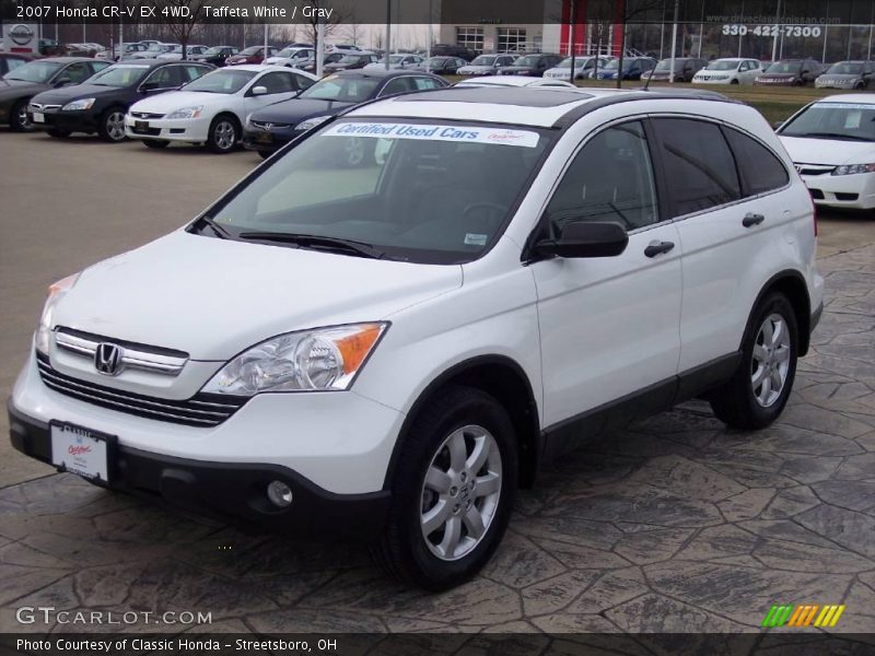 Taffeta White / Gray 2007 Honda CR-V EX 4WD