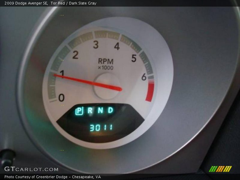 Tor Red / Dark Slate Gray 2009 Dodge Avenger SE
