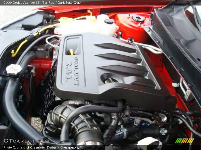 Tor Red / Dark Slate Gray 2009 Dodge Avenger SE