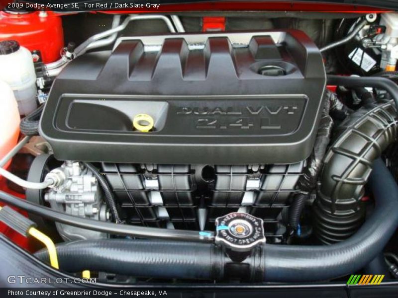 Tor Red / Dark Slate Gray 2009 Dodge Avenger SE