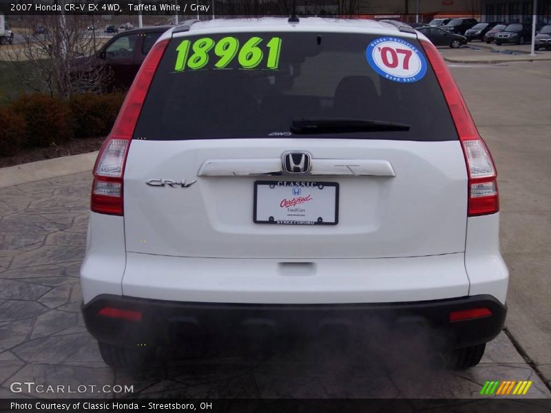 Taffeta White / Gray 2007 Honda CR-V EX 4WD