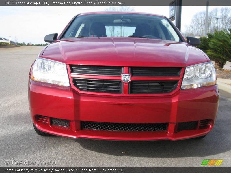 Inferno Red Crystal Pearl / Dark Slate Gray 2010 Dodge Avenger SXT