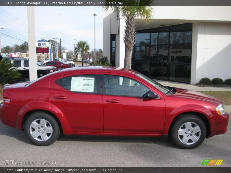 Inferno Red Crystal Pearl / Dark Slate Gray 2010 Dodge Avenger SXT