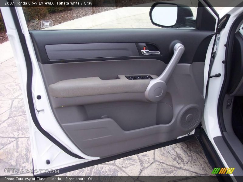 Taffeta White / Gray 2007 Honda CR-V EX 4WD
