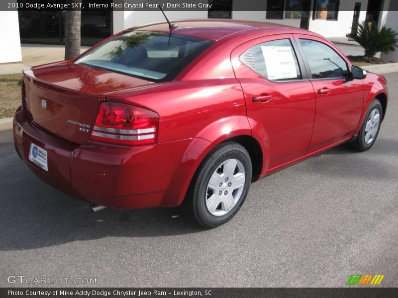 Inferno Red Crystal Pearl / Dark Slate Gray 2010 Dodge Avenger SXT