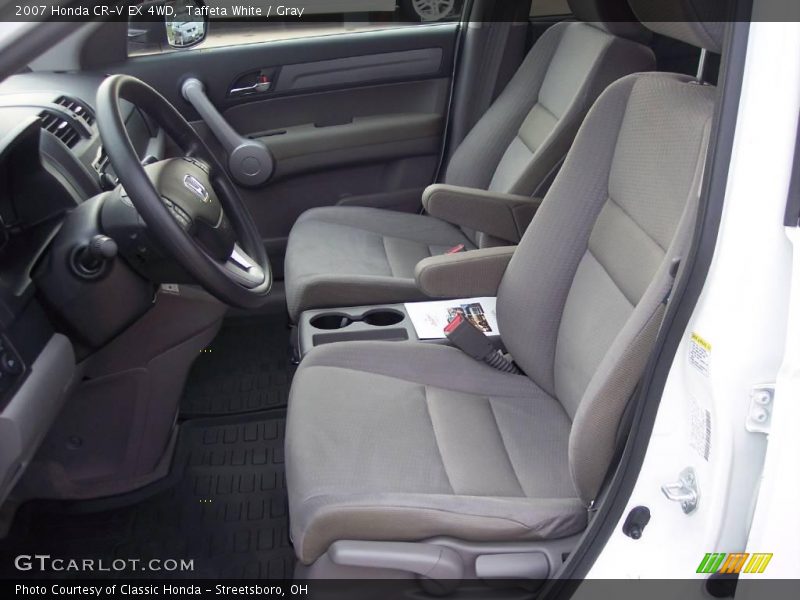 Taffeta White / Gray 2007 Honda CR-V EX 4WD
