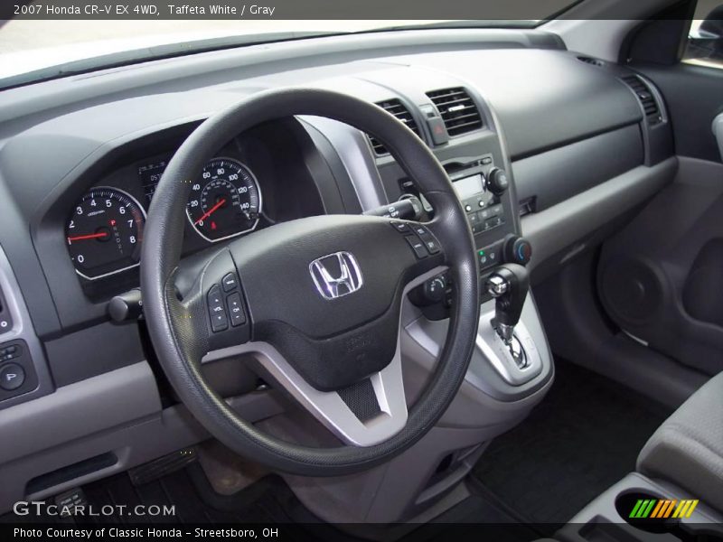 Taffeta White / Gray 2007 Honda CR-V EX 4WD