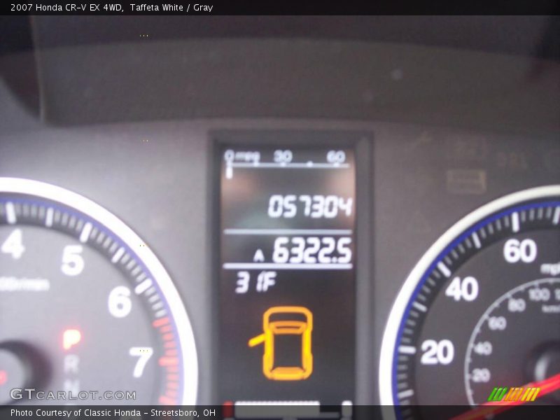 Taffeta White / Gray 2007 Honda CR-V EX 4WD