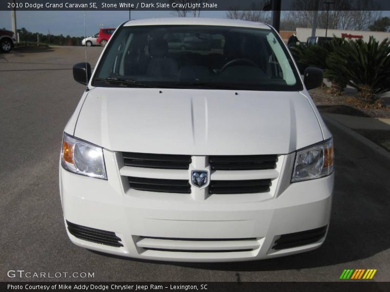 Stone White / Dark Slate Gray/Light Shale 2010 Dodge Grand Caravan SE