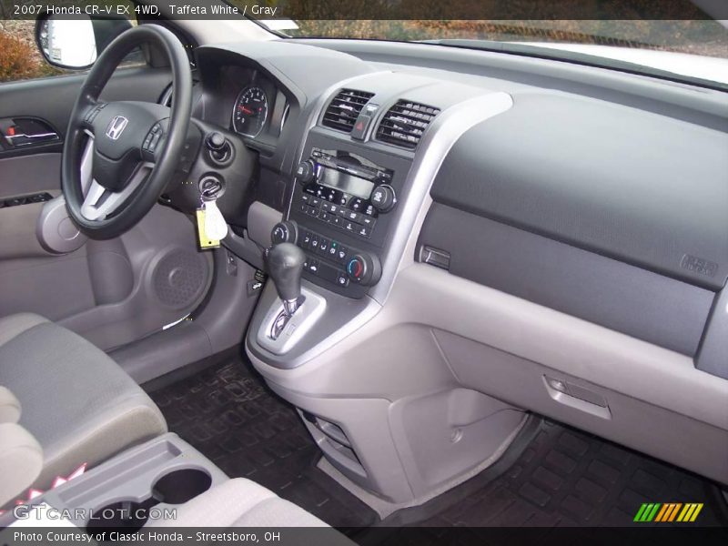 Taffeta White / Gray 2007 Honda CR-V EX 4WD