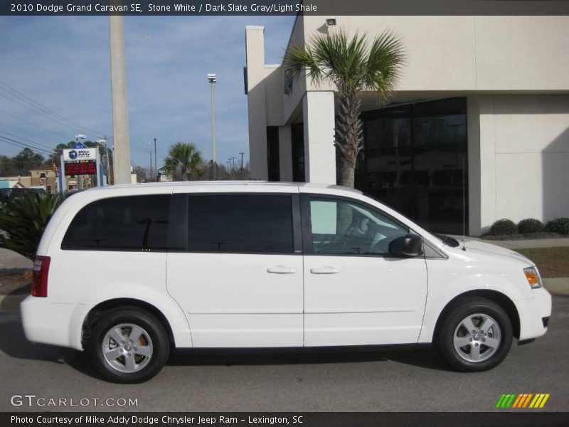 Stone White / Dark Slate Gray/Light Shale 2010 Dodge Grand Caravan SE