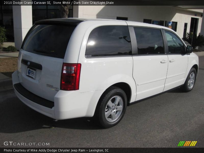 Stone White / Dark Slate Gray/Light Shale 2010 Dodge Grand Caravan SE