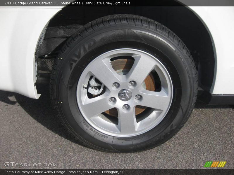 Stone White / Dark Slate Gray/Light Shale 2010 Dodge Grand Caravan SE