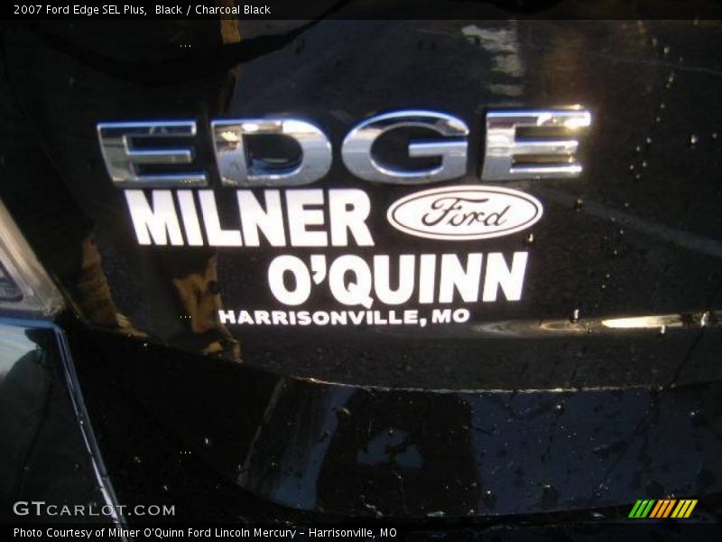 Black / Charcoal Black 2007 Ford Edge SEL Plus