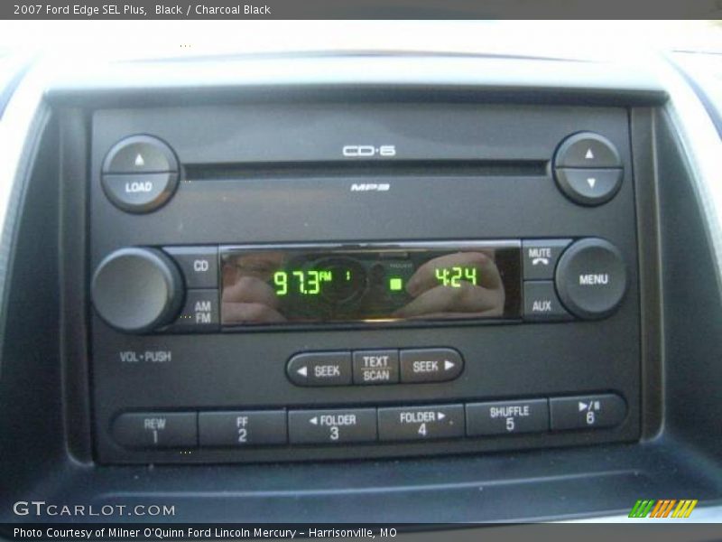 Black / Charcoal Black 2007 Ford Edge SEL Plus