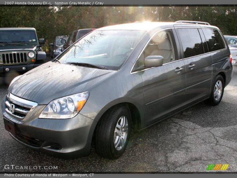 Nimbus Gray Metallic / Gray 2007 Honda Odyssey EX-L