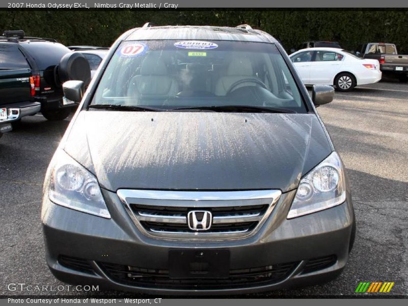 Nimbus Gray Metallic / Gray 2007 Honda Odyssey EX-L