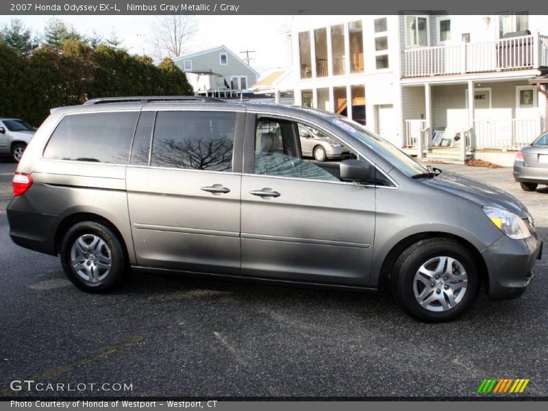 Nimbus Gray Metallic / Gray 2007 Honda Odyssey EX-L