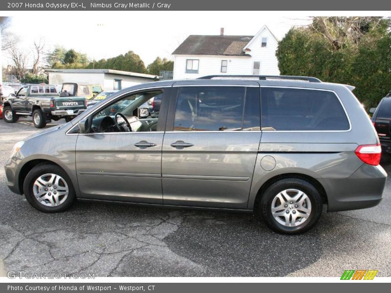 Nimbus Gray Metallic / Gray 2007 Honda Odyssey EX-L
