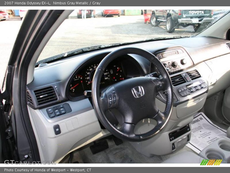 Nimbus Gray Metallic / Gray 2007 Honda Odyssey EX-L