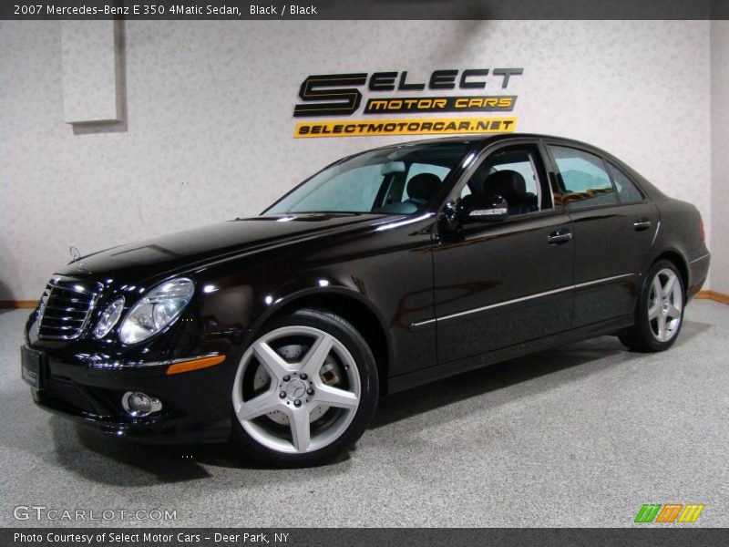 Black / Black 2007 Mercedes-Benz E 350 4Matic Sedan