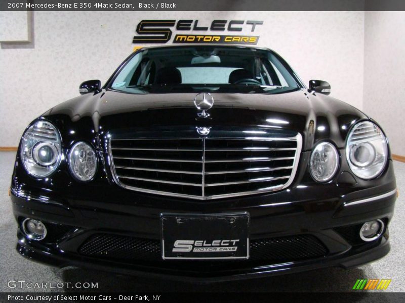 Black / Black 2007 Mercedes-Benz E 350 4Matic Sedan