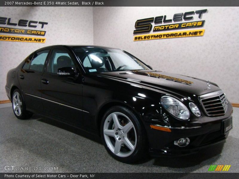 Black / Black 2007 Mercedes-Benz E 350 4Matic Sedan