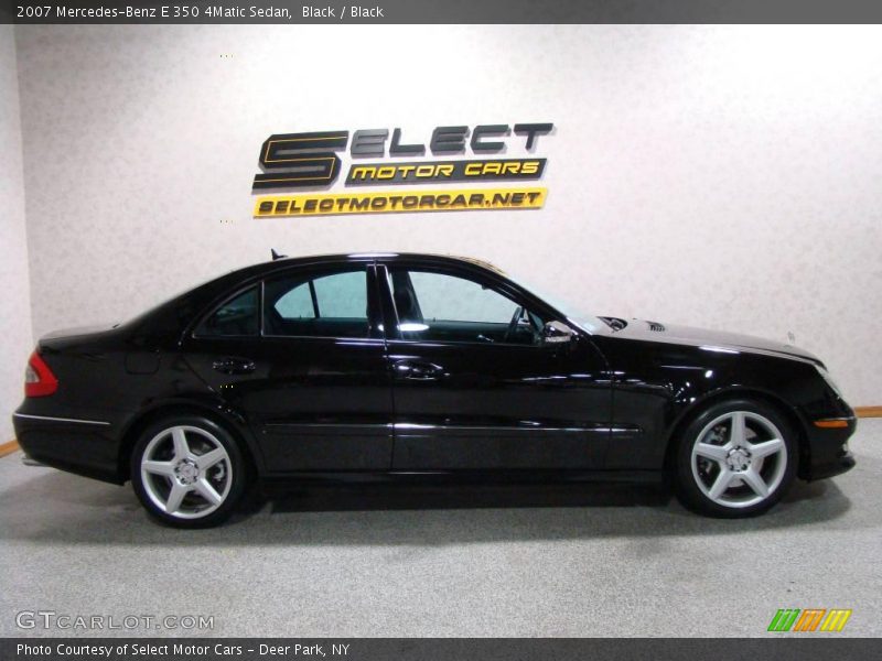 Black / Black 2007 Mercedes-Benz E 350 4Matic Sedan