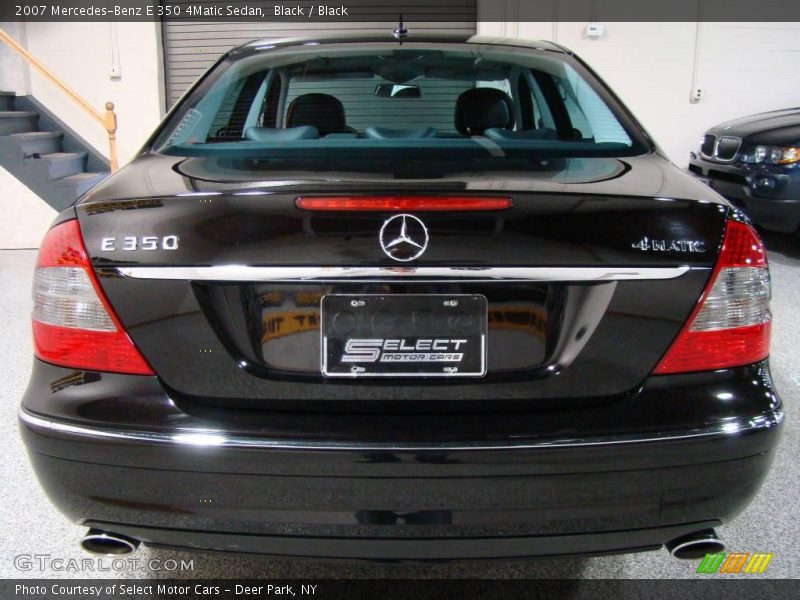 Black / Black 2007 Mercedes-Benz E 350 4Matic Sedan