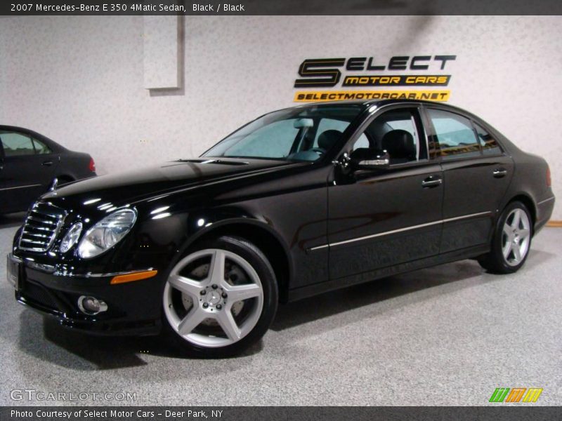 Black / Black 2007 Mercedes-Benz E 350 4Matic Sedan